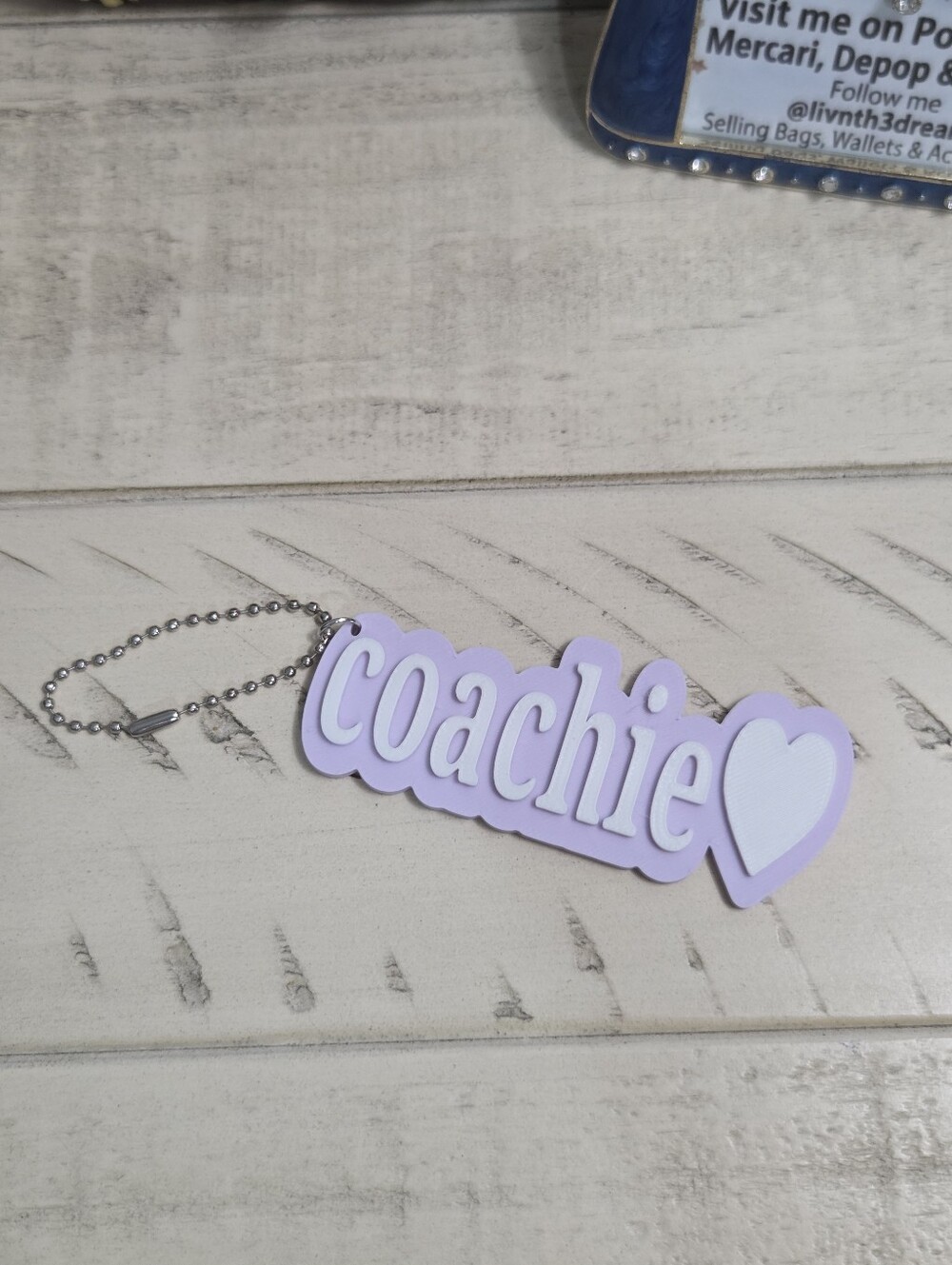 ''Coachie'' Keychain Bag Charms - Handcrafted NEW